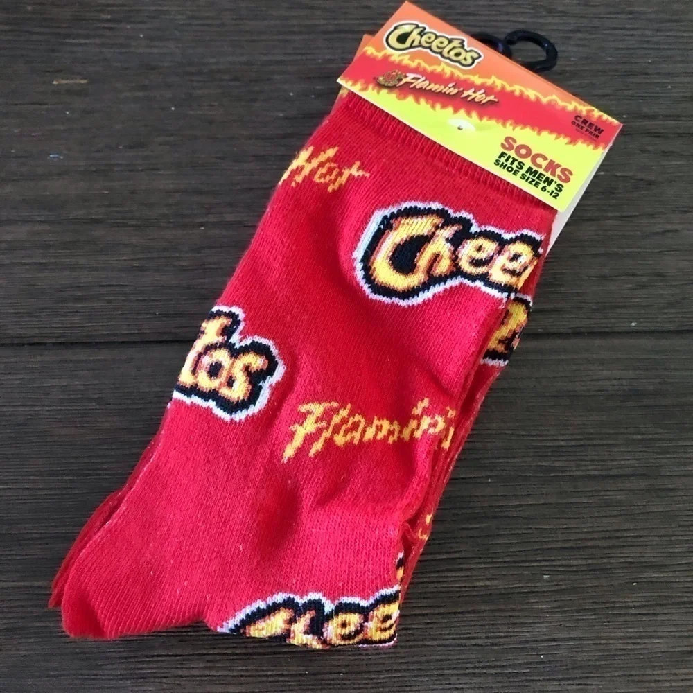 Cheetos Flamin Hot men’s crew socks size 6-12